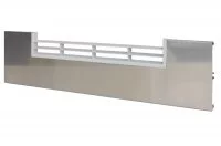 Решётка вентиляционная для цоколя алюминиевого H.150, L=600, сталь нержавеющая полированная