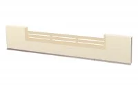 0443 Решётка вентиляционная для цоколя ПВХ H.150, L=600, магнолия