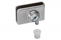 Петля 90" для стекла, отделка хром матовый, левая