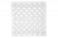 Комплект декоративных панелей PIRAMIDE 254х254мм (6 штук), отделка транспарент