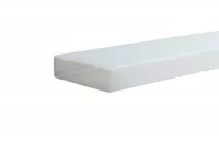 Профиль для LED подсветки прямоугольный, L=4000 мм, отделка белый матовый