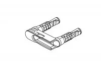 Скрытое крепление Ghost для деревянных полок, фронтальное Скрытое крепление Ghost для деревянных полок, фронтальное