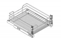 Сетка в базу 450 выдвижная с доводчиком, отделка бронза