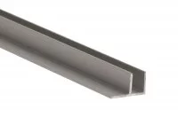 Профиль угловой 600мм для стеновых панелей, отделка алюминий Профиль угловой 600мм для стеновых панелей, отделка алюминий