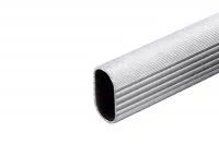 Штанга для шкафа 15х30, L=4000мм, отделка рифлёный алюминий