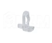 Полкодержатель для стеклянных полок с фиксацией, прозрачный: MV24PT