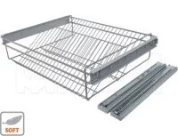 PARTNER Корзина для обуви, 750 мм, серый, полн. выдв., плавн. закр.: AS75MBOT