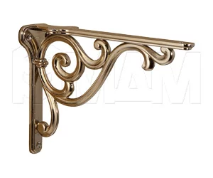 ROME Менсолодержатель для деревянных полок L-200 мм, золото темное: WRM.800.200.00G3