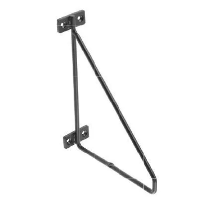 GTV: Полкодержатель BAR, 200x160 мм, черный матовый: PP-BAR-20M