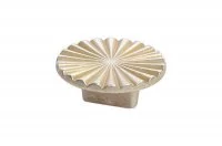 Ручка-кнопка, отделка серебро восточное