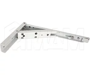 Кронштейн складной 136х240 мм для деревянных полок, белый (2 шт.): BRK240/WHITE