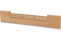 0909 Решётка вентиляционная для цоколя ПВХ H.100, L=600, ясень