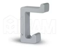 PROFILE Крючок двухрожковый хром матовый: PRF.APP.GR