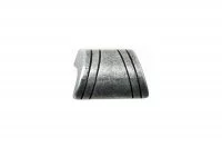 Ручка-кнопка 16мм, отделка железо античное чёрное