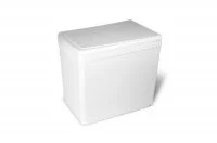 Ведро для мусора (16л), пластик белый