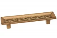 Ручка-скоба "Ника" 96мм, отделка бронза античная красная