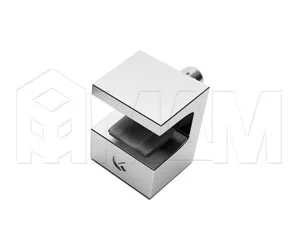 KRISTAL Полкодержатель для стеклянных полок толщиной 5-6 мм, со штоком, хром: 1 61130 40 KB