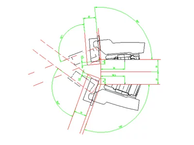 Hettich: 9072217: Угловой адаптер для крестообразных монтажных планок, 20°