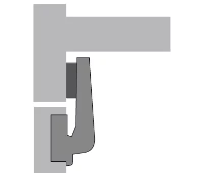 Hettich: 9044841: Петля Intermat 9966 W90, 5 мм, TH 42, Под прикручивание