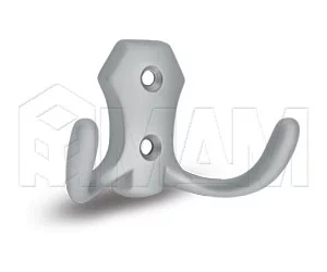 Крючок двухрожковый хром матовый: WP8908