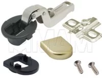 Петля стандартная вкладная площадка под саморез/ник мат D-обр.: C123152 под саморез/ник мат D