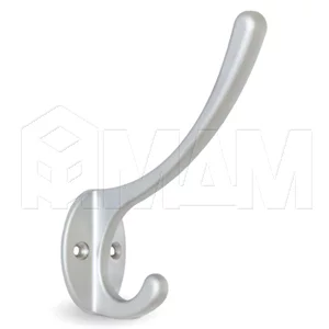 Крючок двухрожковый хром матовый: WP1808