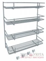 Полка четырехуровневая, хром: PAA04