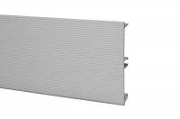 177 Цоколь алюминиевый Н.120, L=4000, рифлёный алюминий