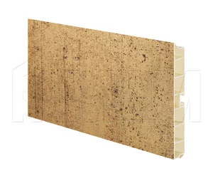 Цоколь пластиковый (высота 100, длина 4000 мм), состаренное золото: 10.GOLD 4M