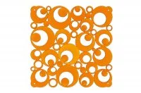 Комплект декоративных панелей SETTANTUNO 254х254мм (6 штук), отделка оранжевая