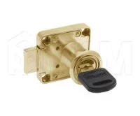 Замок для 1-ой двери, выдвижной, 1 оборот, золото: 507-11 GD