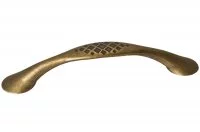 Ручка-скоба 128мм, отделка бронза античная