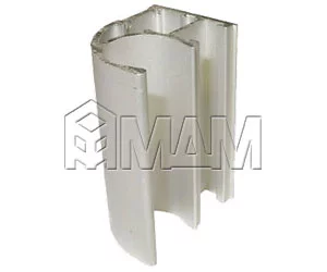 Профиль-ручка асимм. серебро L=5700: БЦВ ЛАЙТ 0621