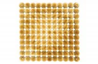 Комплект декоративных панелей TIMESQUARE 254х254мм (6 штук), отделка золото