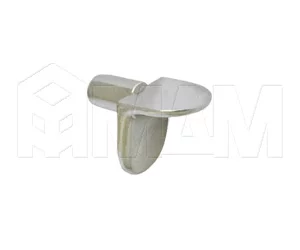 Полкодержатель с дополнительным упором для деревянных полок, никель: ME01ZNL (144)