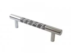 Ручка рейлинг Mico хром/черный 96