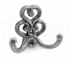 ROME Крючок двухрожковый серебро состаренное: WAP.802.000.00AN