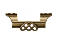 Ручка-скоба 64мм, отделка бронза &quot;Флоренция&quot;