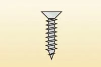 Шуруп 5x60 к торцевым профилям Н30/40/60, никель