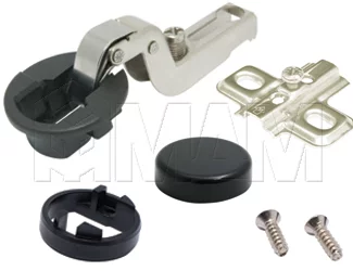 Петля стандартная вкладная площадка под саморез/черн круг.: C123152 под саморез/черн круг