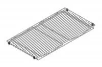 Сетчатая полка в базу 900, отделка хром