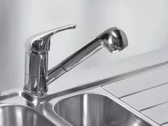 Смеситель Alveus Mura-PS, выдвижной шланг, душ, хром Смеситель Alveus Mura-PS, выдвижной шланг, душ, хром