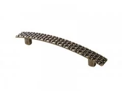 Ручка скоба Mico изогнутая,античная бронза 96