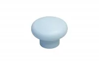 Ручка-кнопка, отделка голубая