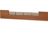 0307 Решётка вентиляционная для цоколя ПВХ H.120, L=600, орех рустикальный NEW