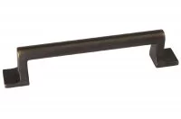 Ручка-скоба 128мм, отделка бронза античная темная