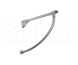 Менсолодержатель для деревянных полок L-240 мм, никель (2 шт.): MS.1220.NS