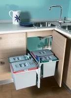 LEMI: Рациональный Угол, 455х375х680, левый, 4 ведра