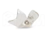 Ручка-кнопка серебро матовое с кристаллами Сваровски: S8105K.05