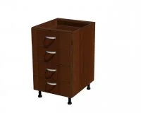 Корпус напольной тумбы, 4 ящика 500*560*720